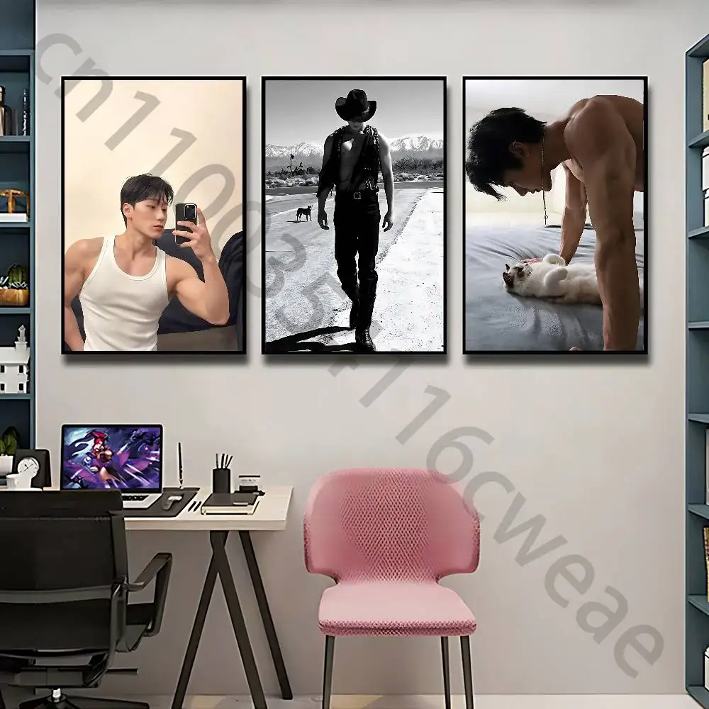 S-san Poster Self-adhesive Art Waterproof Paper Sticker Coffee House Bar Room Wall Decor
