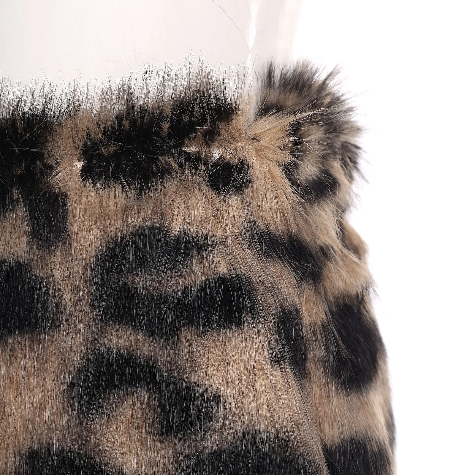 กระโปรงคาวเกิร์ลลายเสือดาวทรงเอไลน์สำหรับผู้หญิง กระโปรงสั้นเอวยางยืด กระโปรงรัดรูปสำหรับคอสเพลย์ ปาร์ตี้ ชุดแฟนซี งานเรฟ