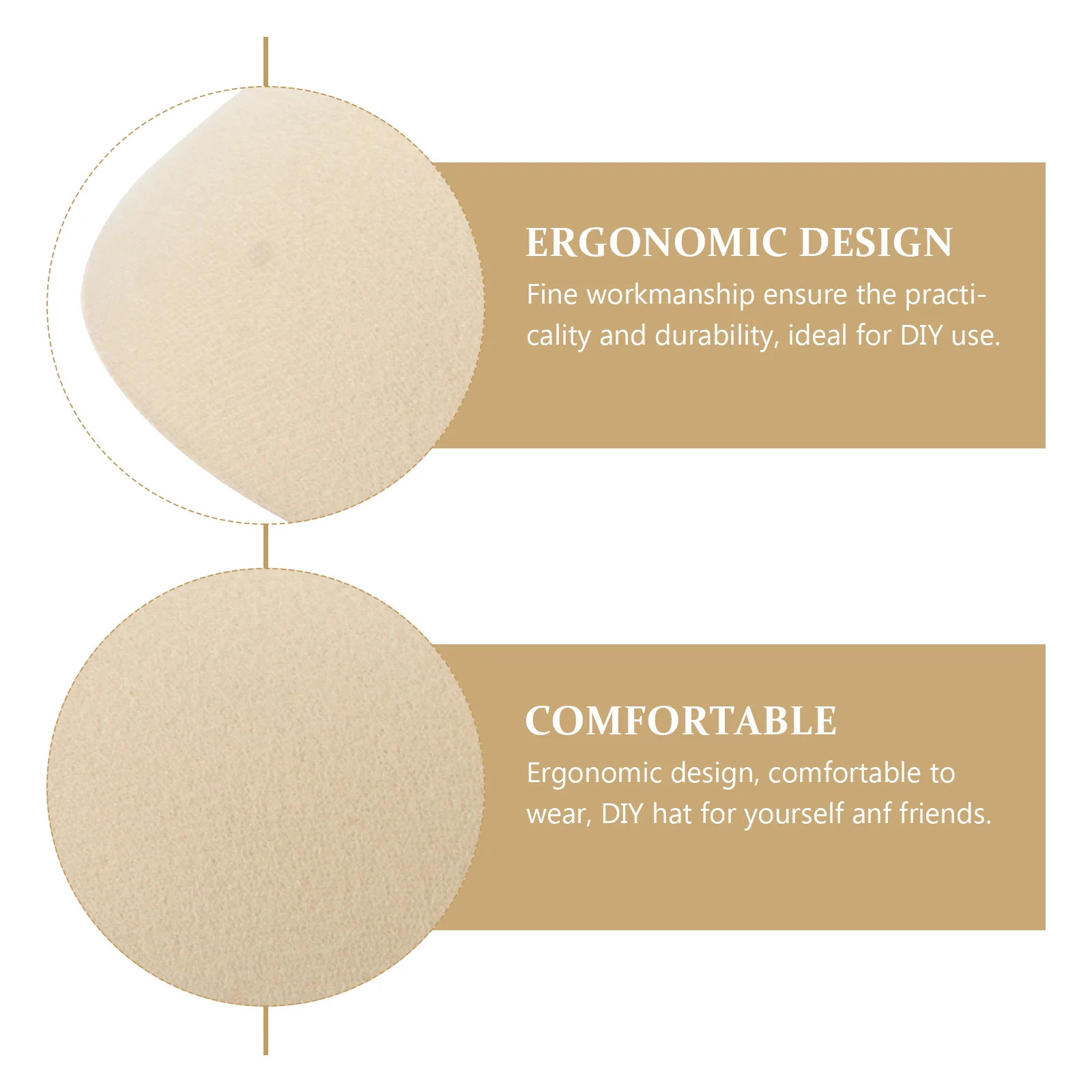 

2Pcs Small Hat Hair Accessory DIY Base Premium Material Lightweight Portable Round Cap Crafting Supply for Women Beret