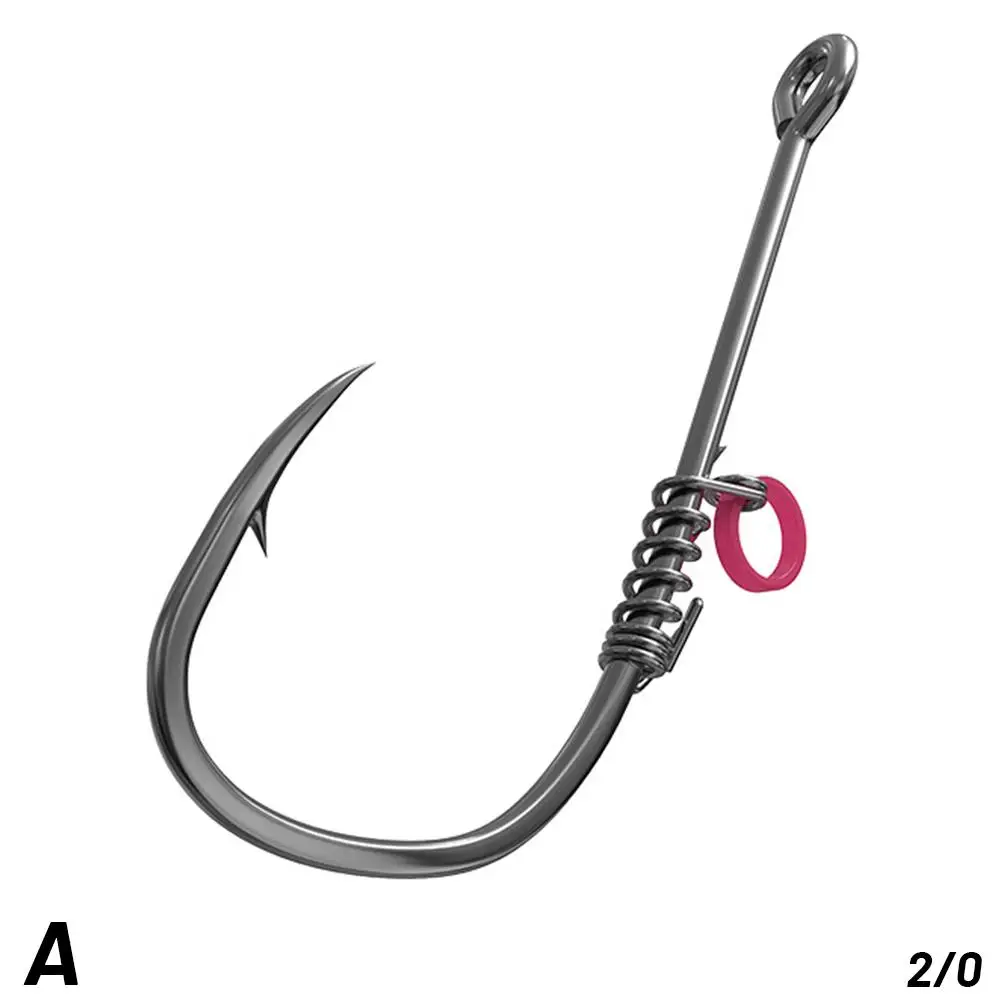 Ami fissi per la pesca dei gamberetti vivi Amo spinato forte con ami affilati in acciaio al carbonio a molla Ami per esche vive per malta N4H6