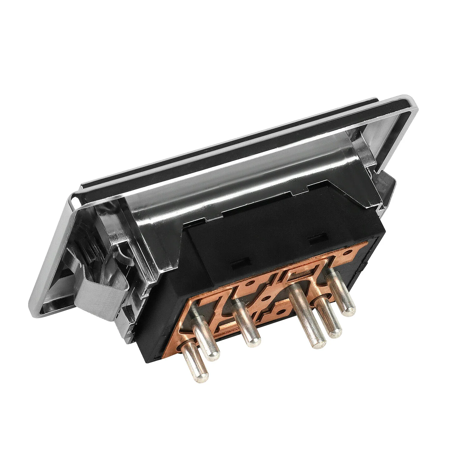 Efficientt-Master interruptor de ventana de puerta eléctrica lado del conductor para camioneta 78-91 GMC OLDSMOBILE PONTIAC cromado 2 botones