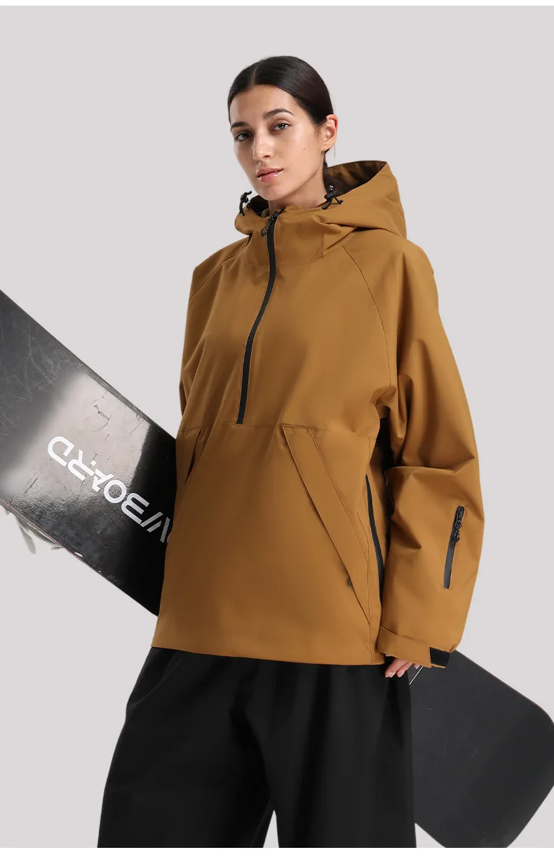 Gsou Snow 2025, neue Unisex-Snowboardjacke, Kapuzenpullover, wasserdicht, atmungsaktiv, lockere Passform, professioneller Skianzug für Männer und Frauen – Detail 22