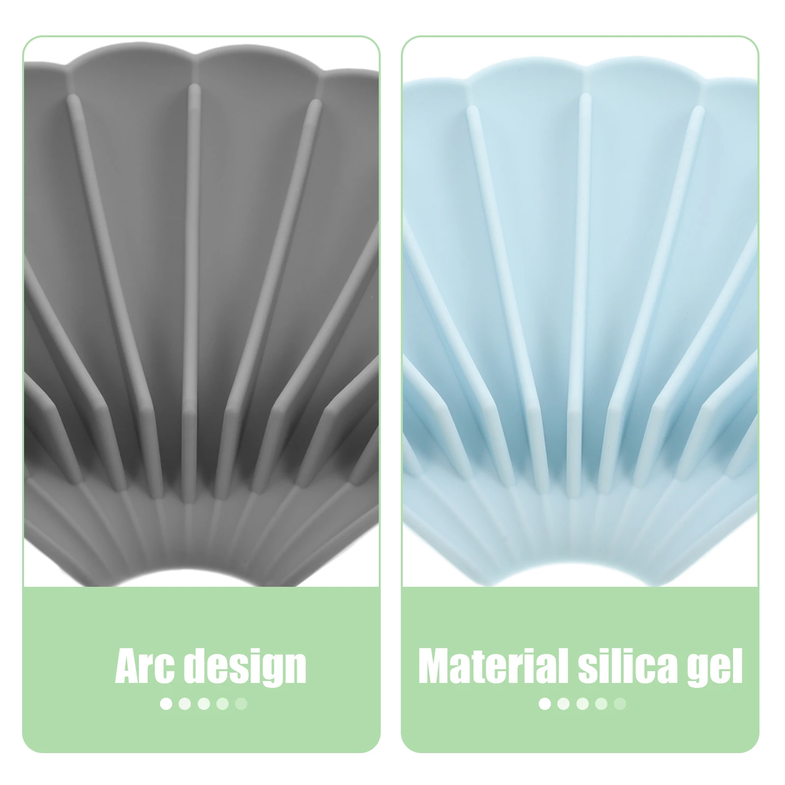 

5 Pcs Soap Bracket Set Dish for Gift Household Box Kitchen Shell Shaped Silica Gel Self Draining Holder Organizer
