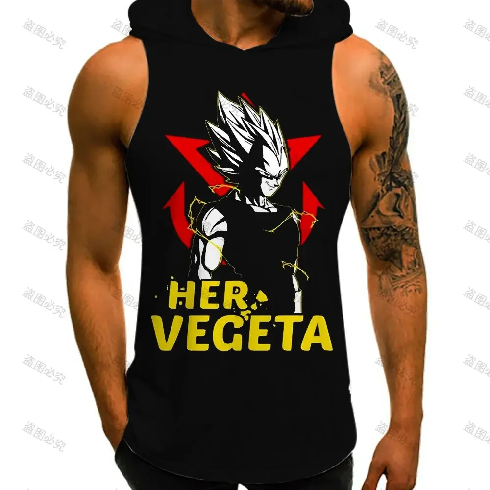 Économie Dragon Ball Z Vegeta GlaWith Hood pour hommes, Anime High Street Bodybuilding, Sportedly Man, Tendance de la mode, Y-3XL, 2024 Nouveau