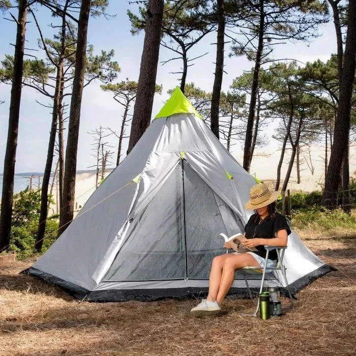 

3 4 Person Luxury Oxford 2000mm Waterproof Outdoor Camping 2 Man Pyramid Tipi Tent