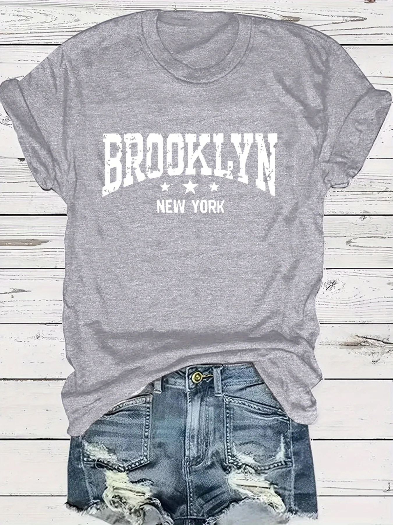 

Модная женская футболка с круглым вырезом и короткими рукавами, с принтом в виде букв, повседневный удобный женский топ