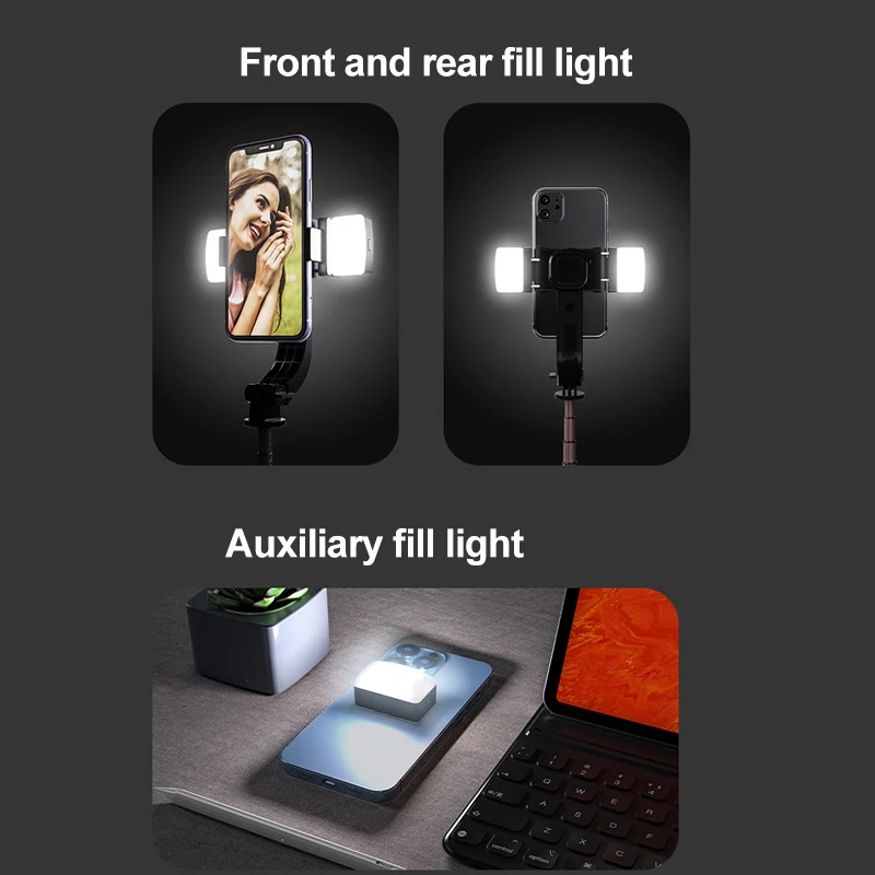 Mini luce di riempimento magnetica per selfie Luce tascabile portatile LED per selfie Illuminazione regolabile Luce video per fotocamera Tiktok IPad mobile