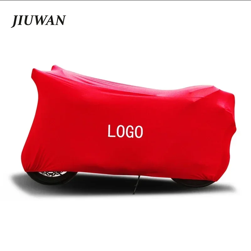 Customizable Logo Motorcycle Covers Elastic Fabric UV Protector Dustproof Cover Indoor Outdoor Universal Motor Scooter Cover