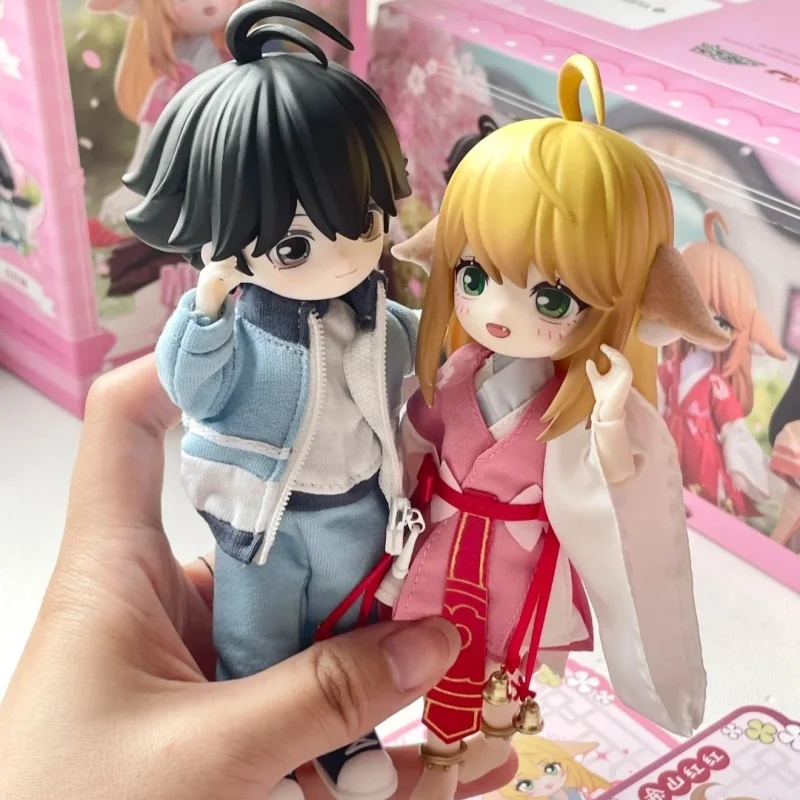 

Натуральная лиса, демон, маленькая красная девочка, Bjd, слепая коробка, серия для свадьбы, периферийные украшения для комнаты, подарки-сюрпризы для девочек