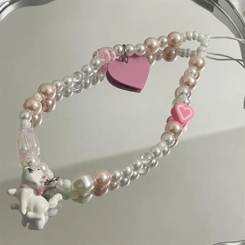 Disney De Aristocats Marie Cat Telefoonketting Y2K Schattig Zoet Pittig Meisje Cameraketting Accessoires Festival Creatief Cadeau Decoratie