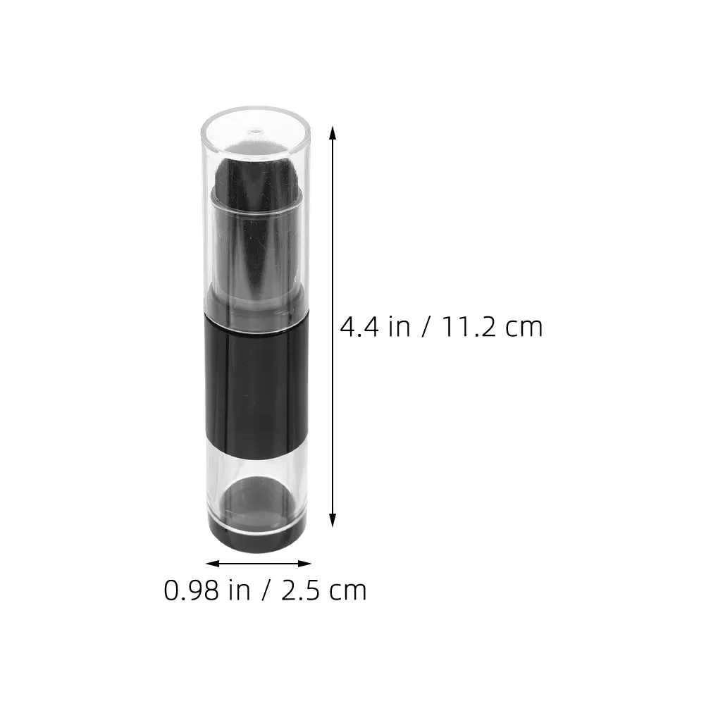 2Pcs Innovative Refillable Makeup Brush Press-and-Dispense Powder Applicator Compact Travel Friendly Face Brush for All Skin