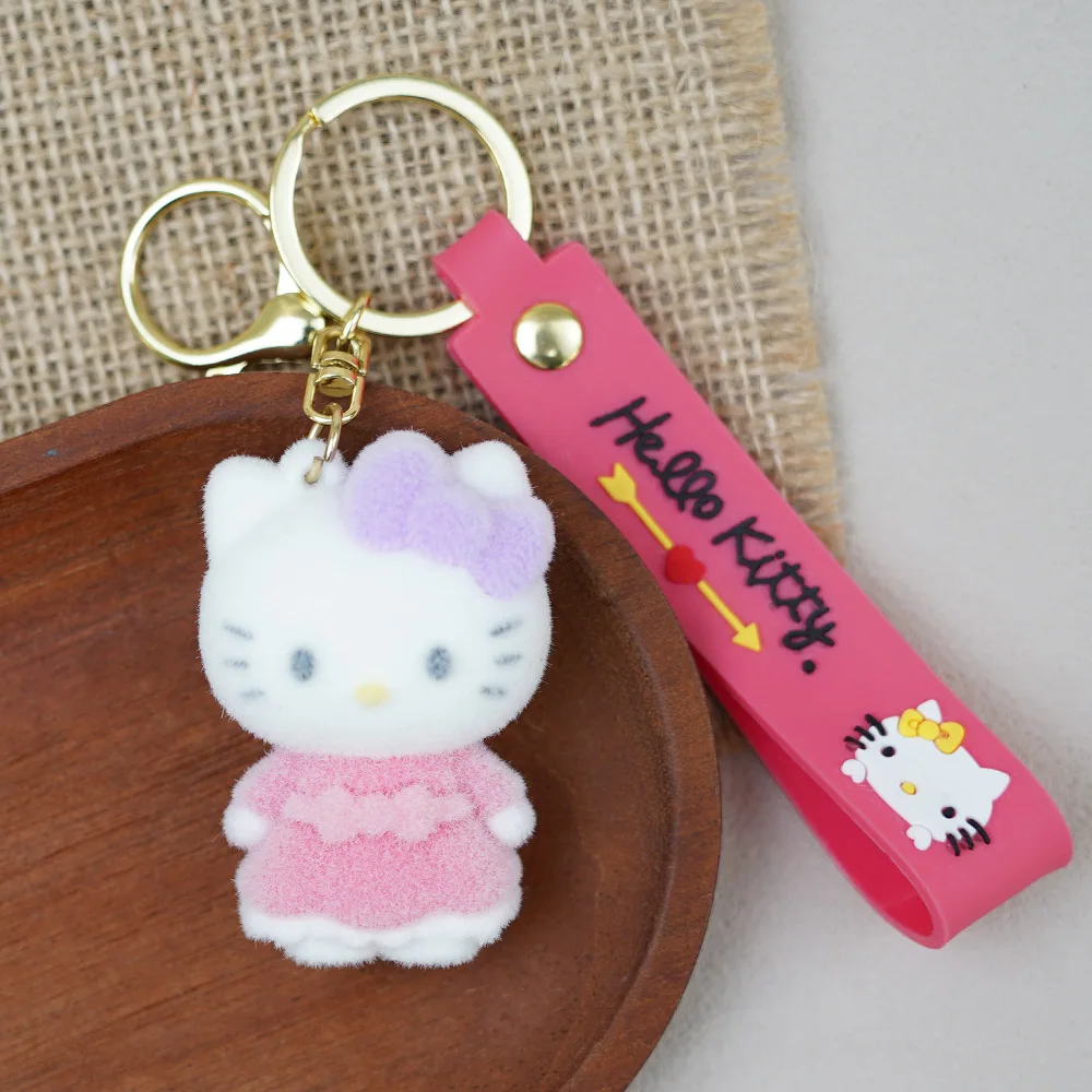 لسلسلة مفاتيح نموذج هالو كيتي الصغيرة، قلادة تزيين كرتونية رائعة، مناسبة لتزيين حقائب الظهر وحقائب اليد وسلسلة المفاتيح #2
