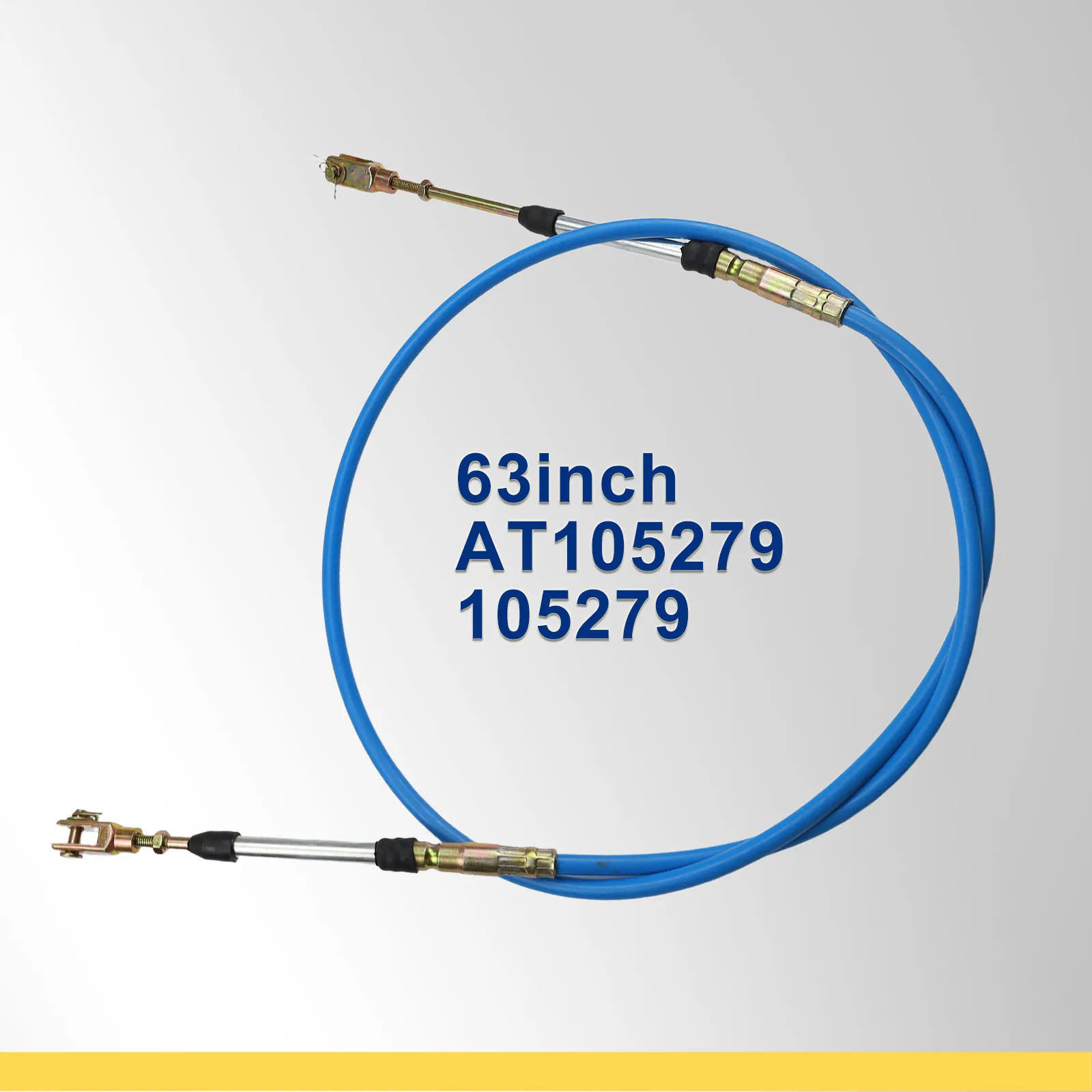 

63inch Throttle Cable Push Pull Wire Harness AT105279 for John Deere 350 350B 350C 350D 450 450B 450C 450E 455D 455E 550 550A