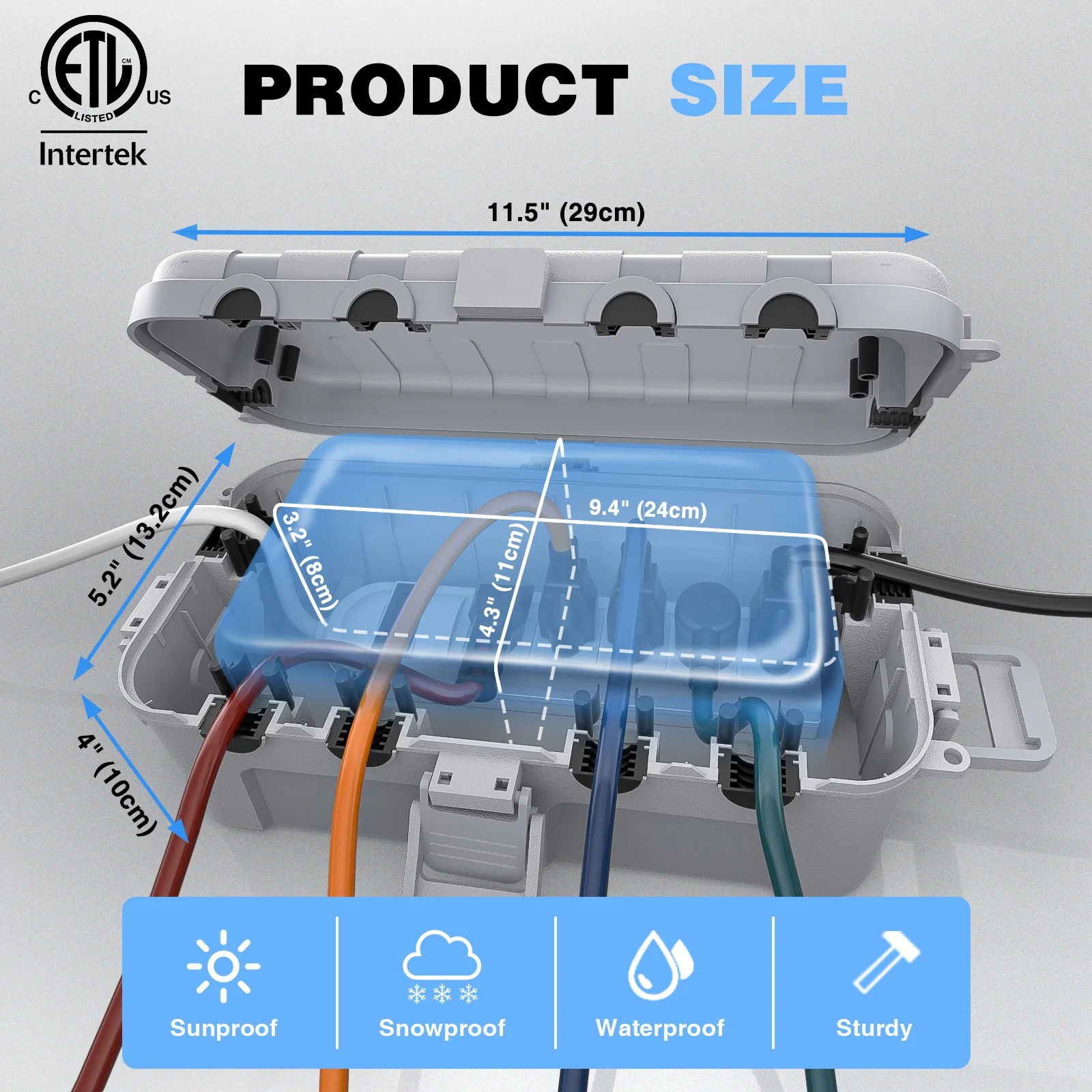 صندوق كهربائي خارجي مقاوم للعو - مراجعة Outdoor Power Strip With Cover وسعره