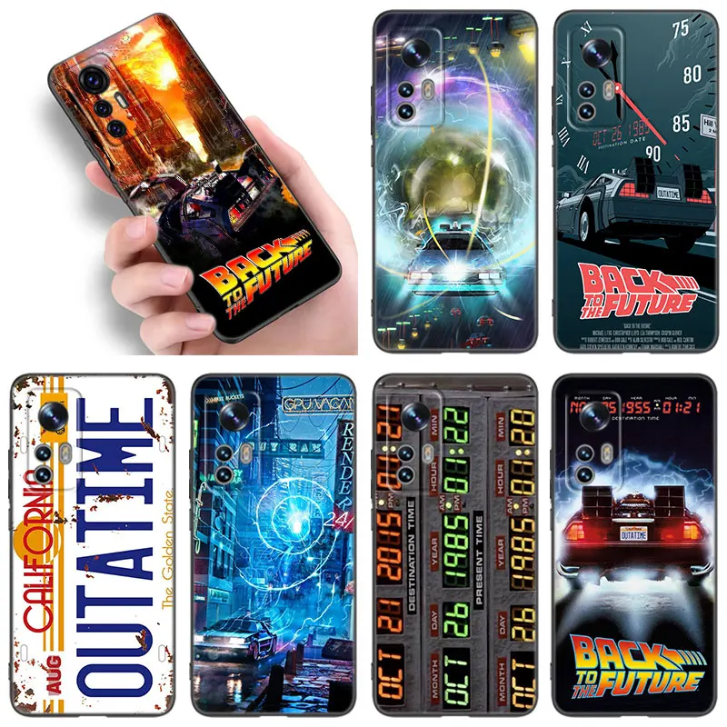 Back To The Future Black Phone Case For Xiaomi 10T 11 Lite 11T 12S 12X 13T 14 Pro A1 A2 POCO M3 M4 M6 X3 NFC X5 Pro F3 F5