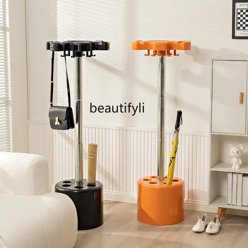 

ss7304 Вешалка для пальто в скандинавском стиле, домашняя напольная вешалка для одежды, ведро для зонта в прихожей, стеллаж для хранения