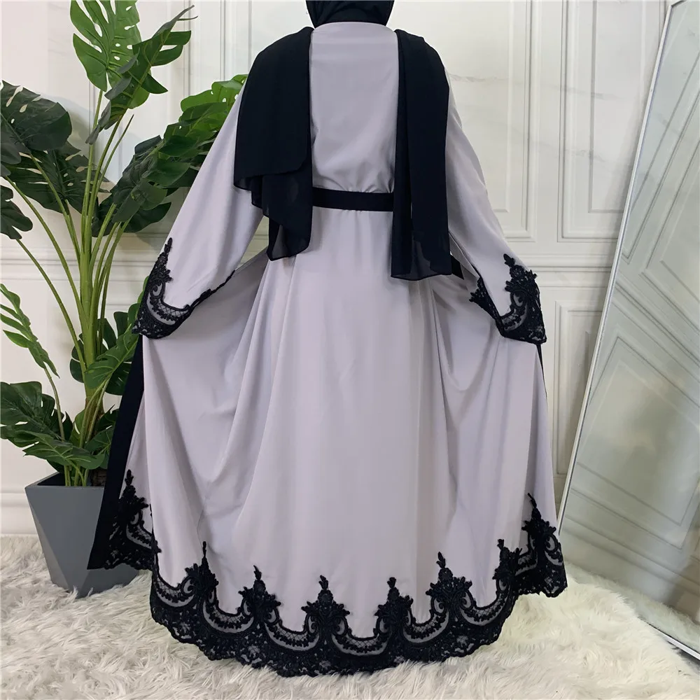 Ramadan Eid Abaya Kimono Turkey Muslim Long Dress Open Abayas for Women Dubai Islamic Clothing Kaftan Hijab Robe Femme Musulmane