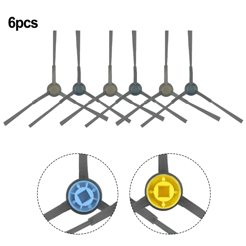 

6-Pack Eurekas NER700 Robot Vacuum Cleaner Side Brush Spare Replacement Side Brush Sweeping Parts Floor Cleaning