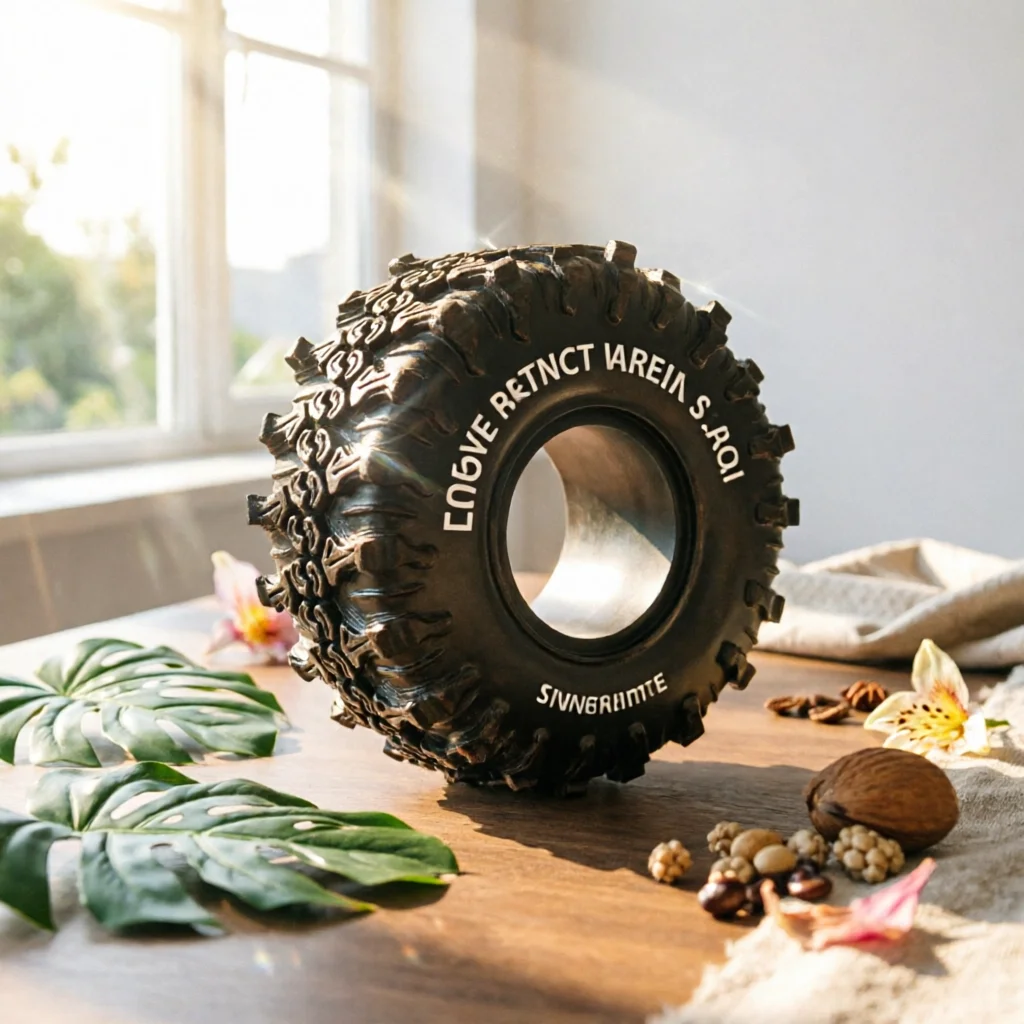 RC Crawler Tire with Sponge Insert Deep-Tread Pattern RC Model Vehicle Tire Sponge Foam Aggressive Wheel Foam Insert Soft