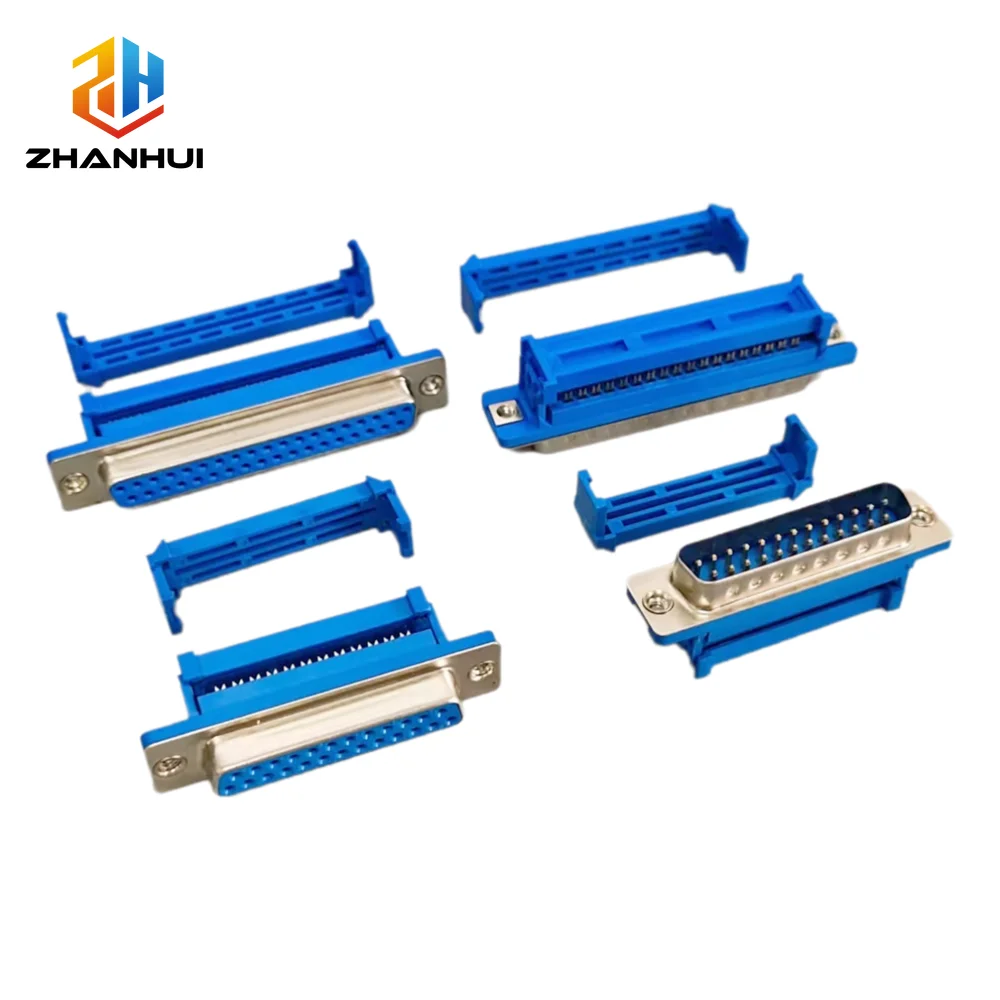 2/5Pcs D-SUB IDC Connector DIDC9/15/25/37 Pin Male & Female DB9 DB15 DB25 DB37 For Flat Cable