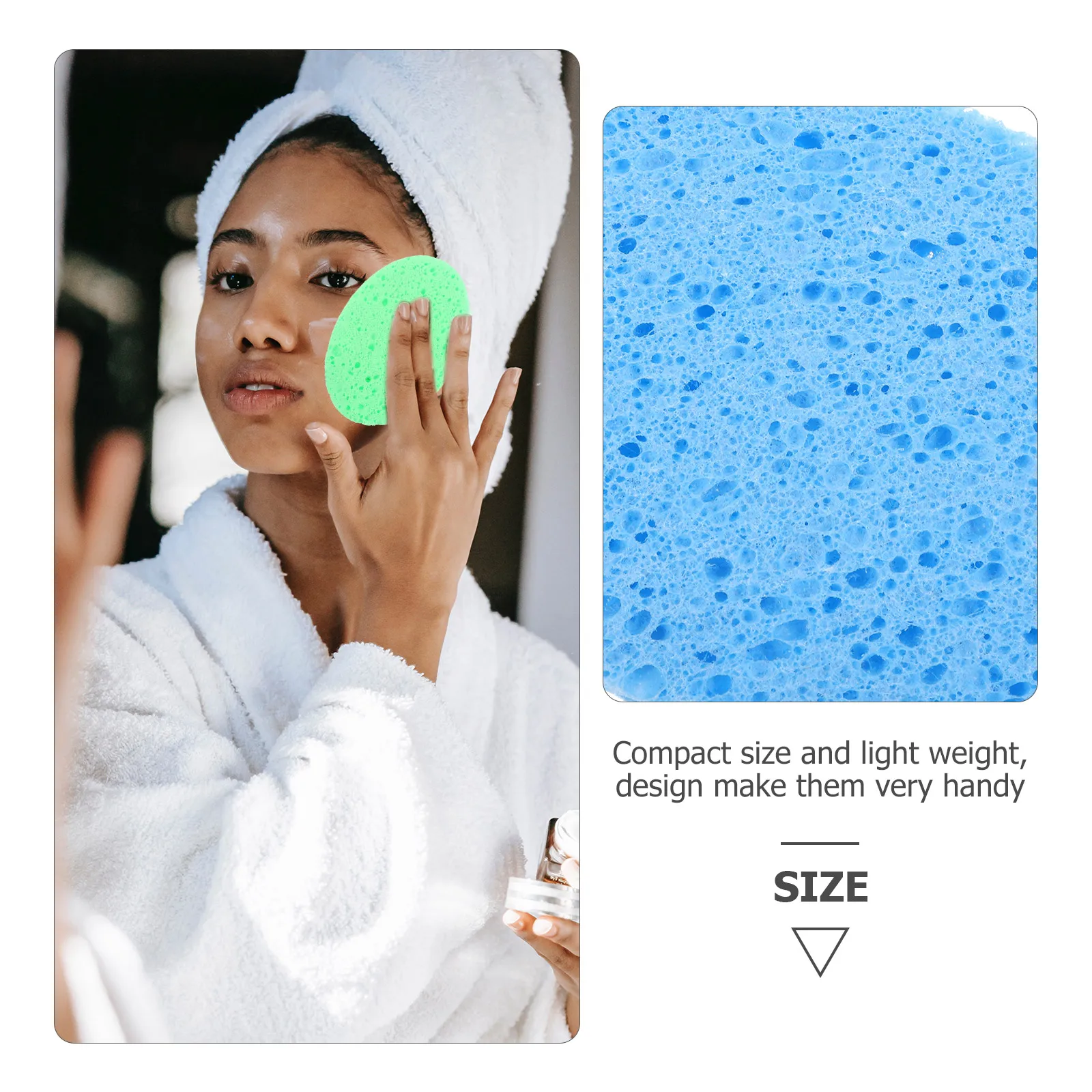 

12pcs Facial Sponges For Washing Face Exfoliating Sponge Cleansing Tool Soft Makeup Remover Travel Portable Face Scrubber
