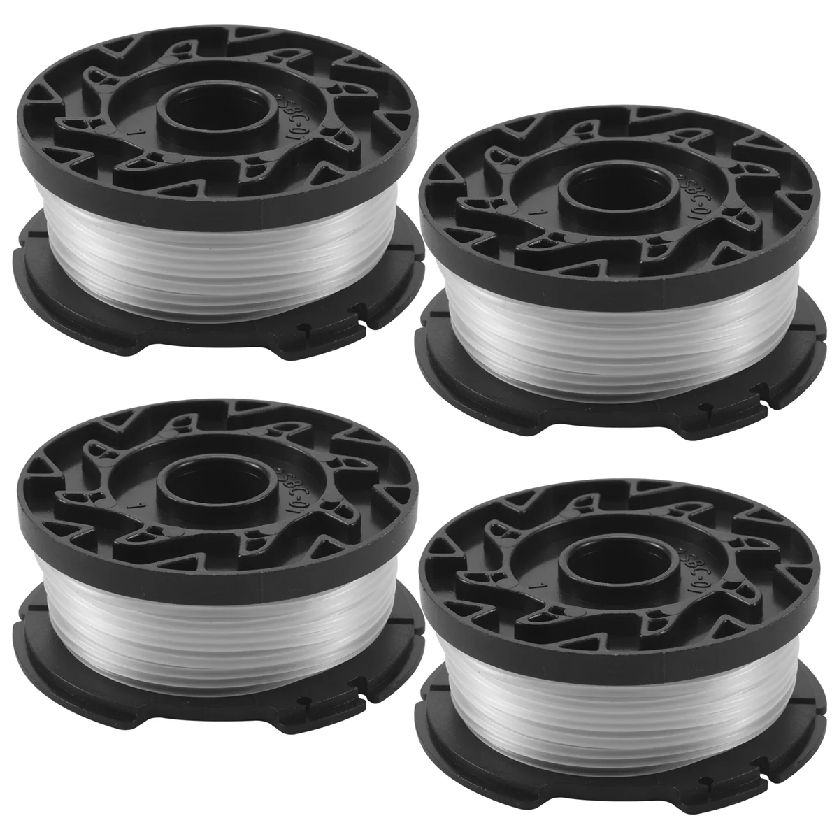 4 Pcs Line String Trimmer Multifunctional Autofeed Weed Grass Trimmer Replacement Spool for BLACK+ AF-100-3ZP