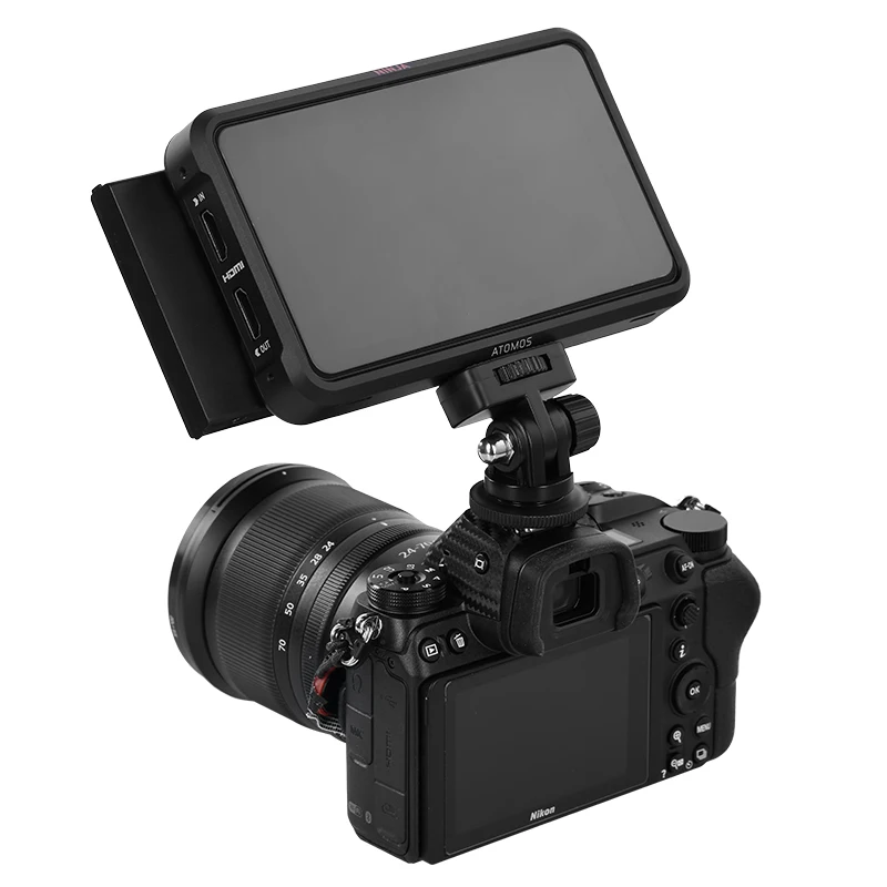 Cold Shoe Monitor Mount Bracket QR Plate Universal Cold Shoe Photography for DSLR Camera Monitor Flash Microphone Fill Light