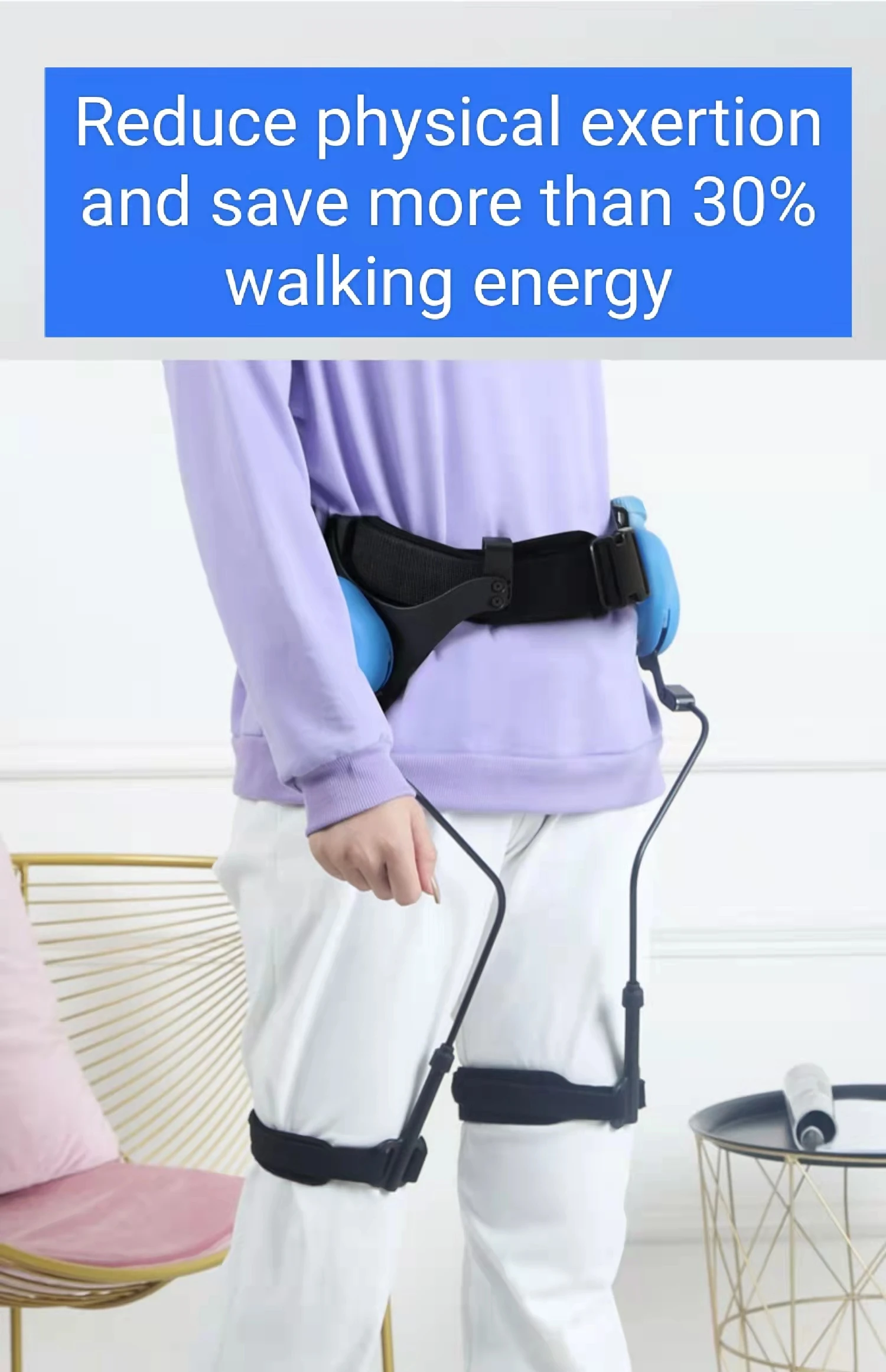 Rehabilitation training equipment Stroke hemiplegia exoskeleton lower limb walking leg lift walking aid walking aid