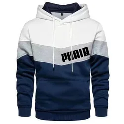 Sweats à capuche à manches longues pour hommes, impression PVD, Hip Hop masculin, vêtements de sport décontractés, épissage, automne, nouveau, Y-03