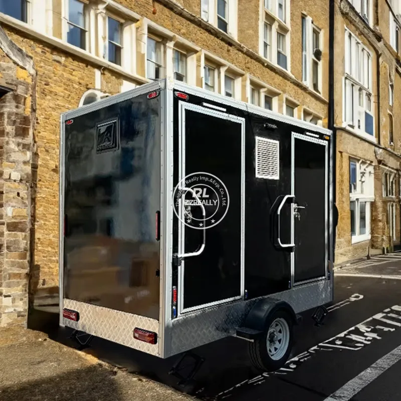 2025 reboques de banheiro portátil ao ar livre chuveiro de banheiro portátil para adultos móvel sala de banheiro temporária com chuveiro