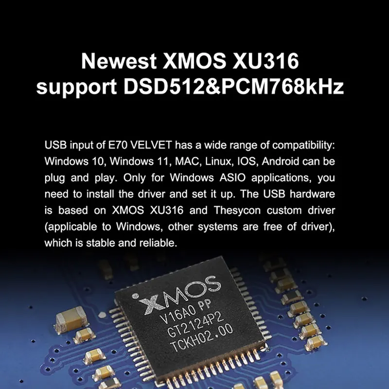 TOPPING E70 VELVET AK4191 AK4499EX USB DAC XMOS XU316 광 동축 블루투스 5.1 LDAC Inpu RCA XLR 출력, 리모컨 포함