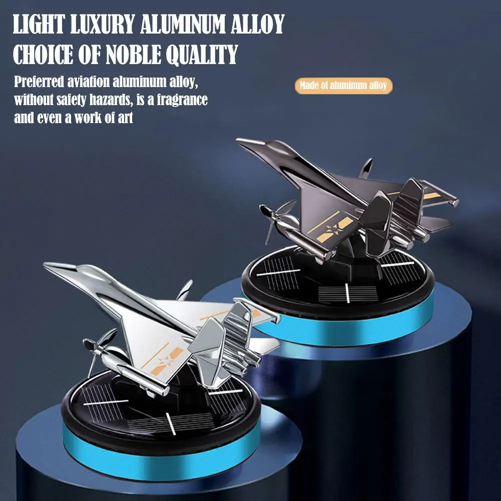 Solar Propeller Fighter Car Air Freshener Aromatherapy Perfume For Men Women Car Interior Decoration Auto Interior Accessor A0C7