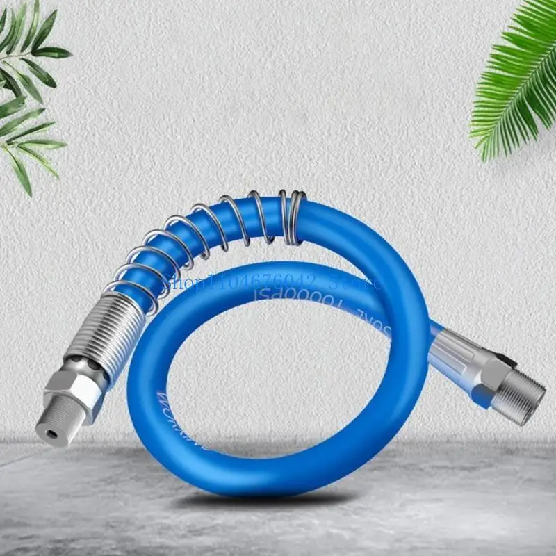 

652F High Pressure GreaseGun Coupler with 30cm Connecting Hose Labor-saving Design