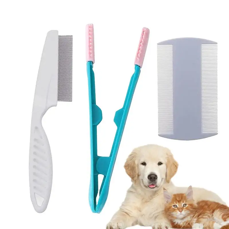 Pet Grooming Comb Detangler Grooming Tool Pet Hair Comb Detangling Pet Comb Pet Dematting Comb Pet Shedding Brush Pet Cleaning