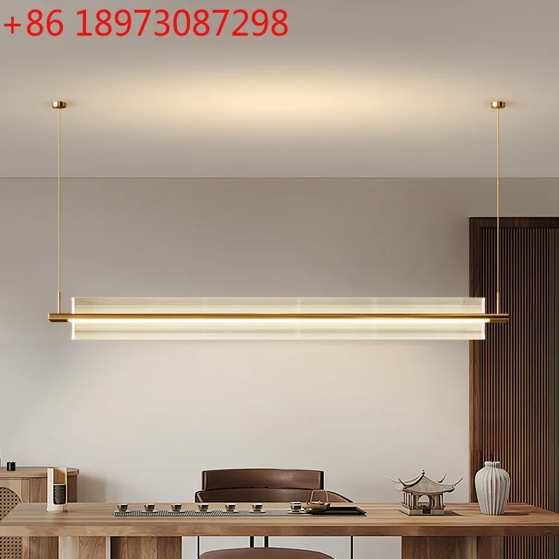 

Простая современная длинная люстра для гостиной, кабинет, чайная комната, бар, кассир, креативная люстра