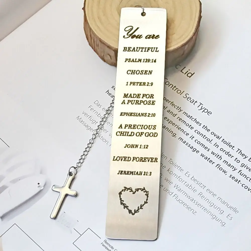 New Silver Metal Bookmarks Creative Vintage Jesus Book Marker Religious Belief Student Gifts Reading Accessories School Supplies