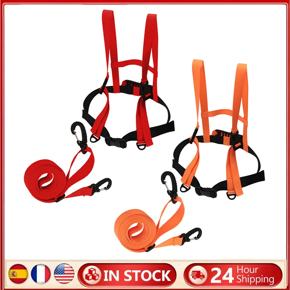 

Adjustable Ski Training Belt Safety Traction Harness Rope Winter Sports Skiing Training Shoulder Belt Chest Strap Accessories