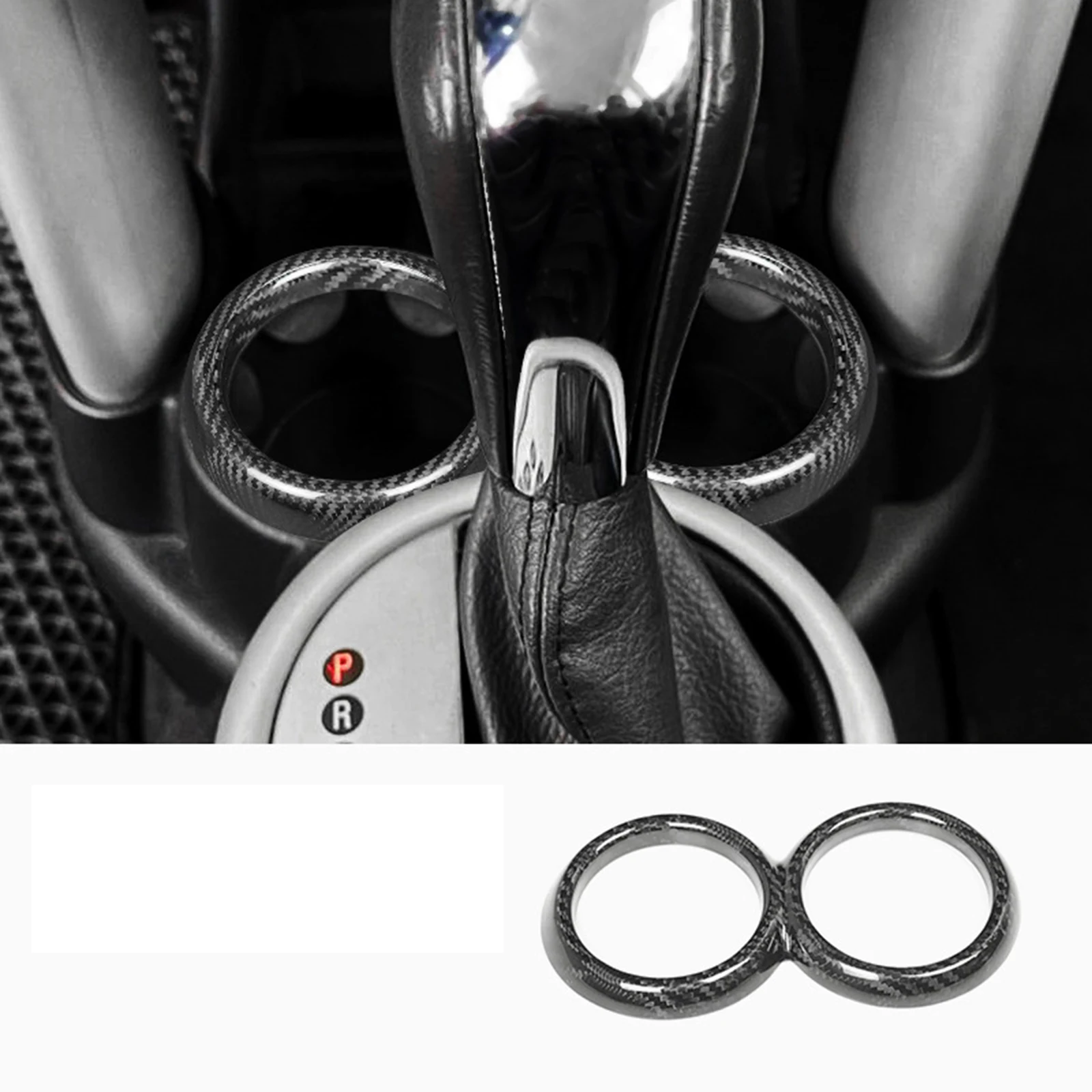 Car Inner Gear Shifter Ring Bezel Panel Trim Cover For Mini Cooper R50 2000 2001 2002 2003 2004 2005 2006