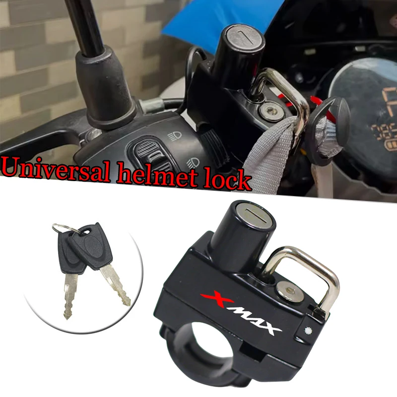 

2025+ Fit For XMAX 300 250 400 125 Xmax300 Xmax250 XMAX400 Xmax125 Motorcycle CNC Accessories Helmet Lock Anti-Theft Helmet