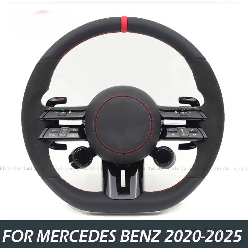 

Car Steering Wheel with OLED Knob for Mercedes Benz CLA G63 A35 GLE Gle53 C63 W205 A45 A45s W177 CLS W464 GT GT63s W204 W206