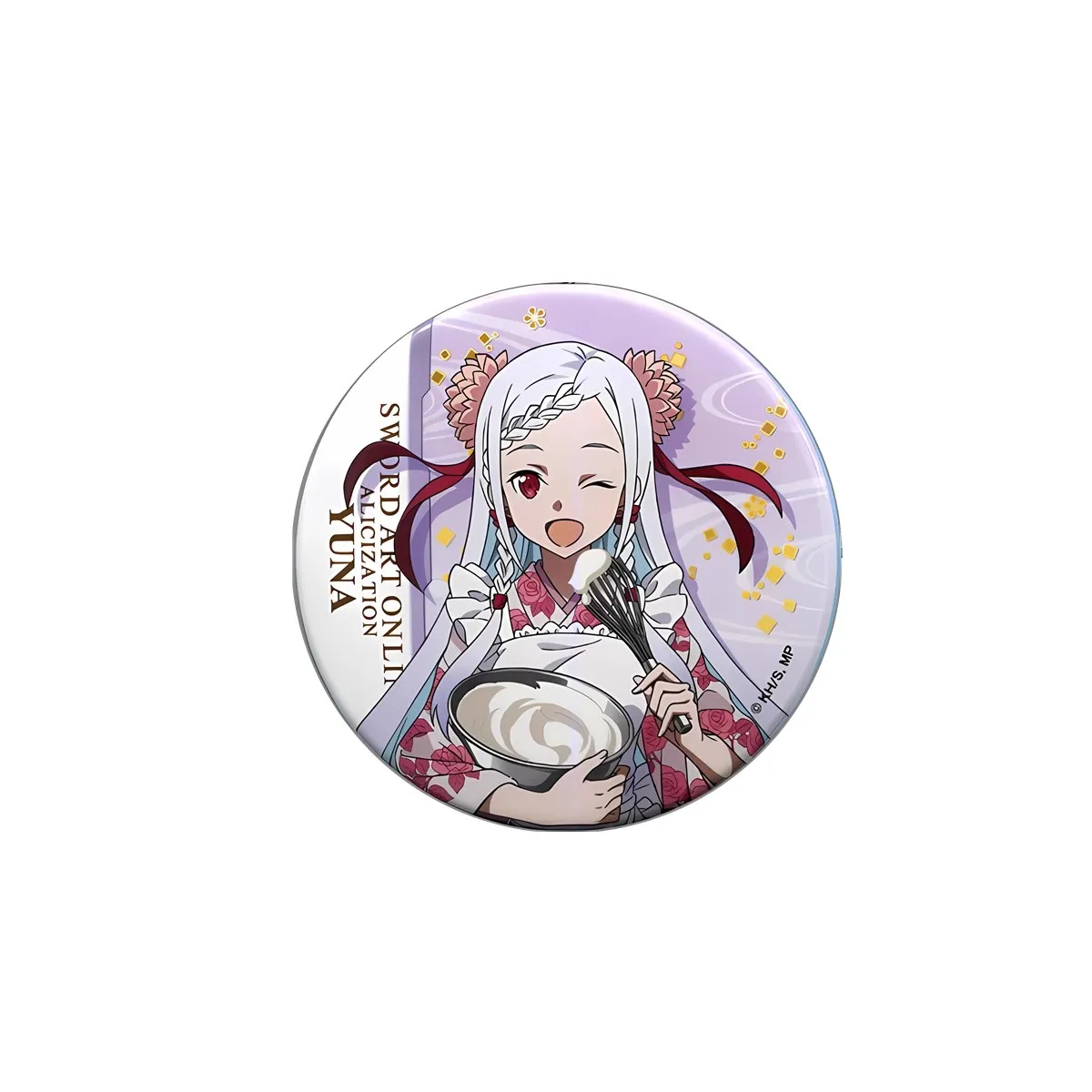 58 مللي متر أنيمي السيف الفن على الانترنت ساو يوكي Asuna Asada شينو أليس تأثيري حلي شارة دبوس SPTE صفيح بروش دعامة عيد الميلاد جيلف #3