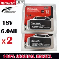 100% Original Makita 6Ah/5Ah/3Ah for Makita 18V Battery BL1830B BL1850B BL1850 BL1840 BL1860 BL1815 Replacement Lithium Battery