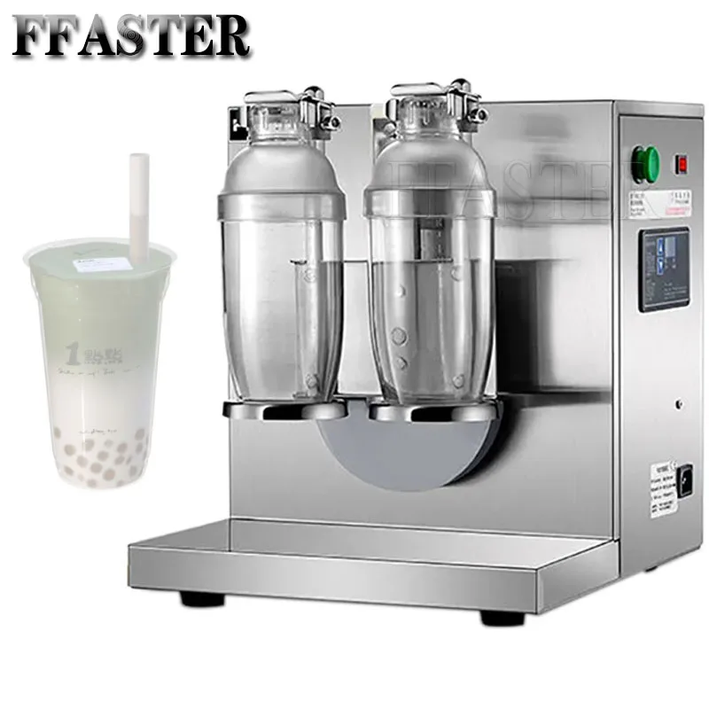 

Commercial Boba Shaker Bubble Tea Shaker Double-head Cups Pearl Milk Shaking Machine Stainless Steel Bubble Tea Machine