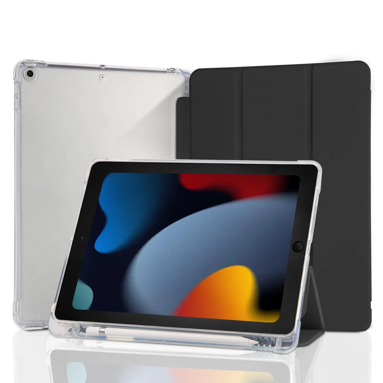 

Pencil Case For iPad Air Pro mini 7.9 8.3 9.7 10.2 10.9 11 A16 6th 7th 8th 9th 10th 11th Generation Soft Silicone Smart Cover