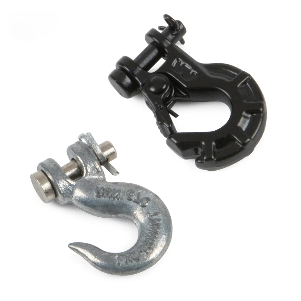 Scale Accessories Metal Winch Tow Hook Recovery Tool for 1/10 RC Crawler Car Axail SCX10 TRX4 TRX6 RGT 86100 TF2 GEN8