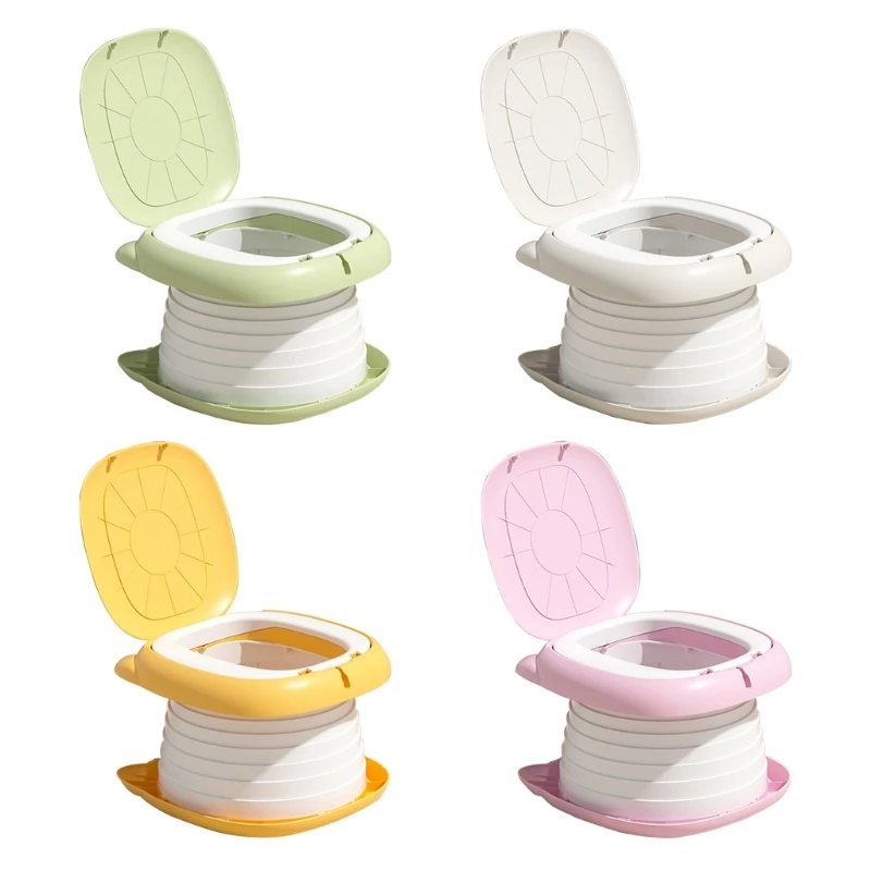 Toilet Lipat Anak Portabel Kartun Toilet Anak Ringan & Kompak Potty Perjalanan Bayi Mudah Dibawa Potty Anak