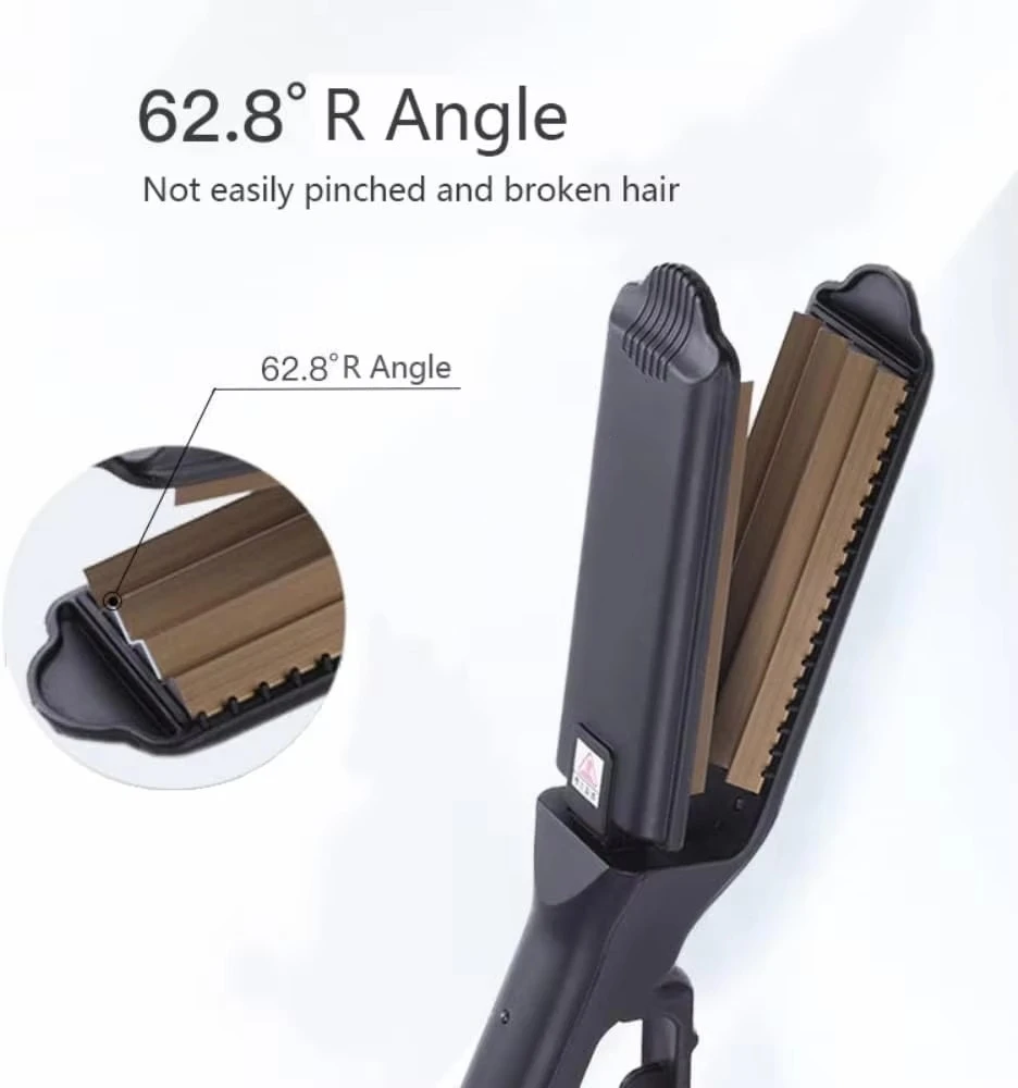 6 Teeth Hair Corrugated Iron For Volumizing And Fluffy Hairstyles Crimping Iron Anti Static Ceramic Hair Crimping Styling Tool