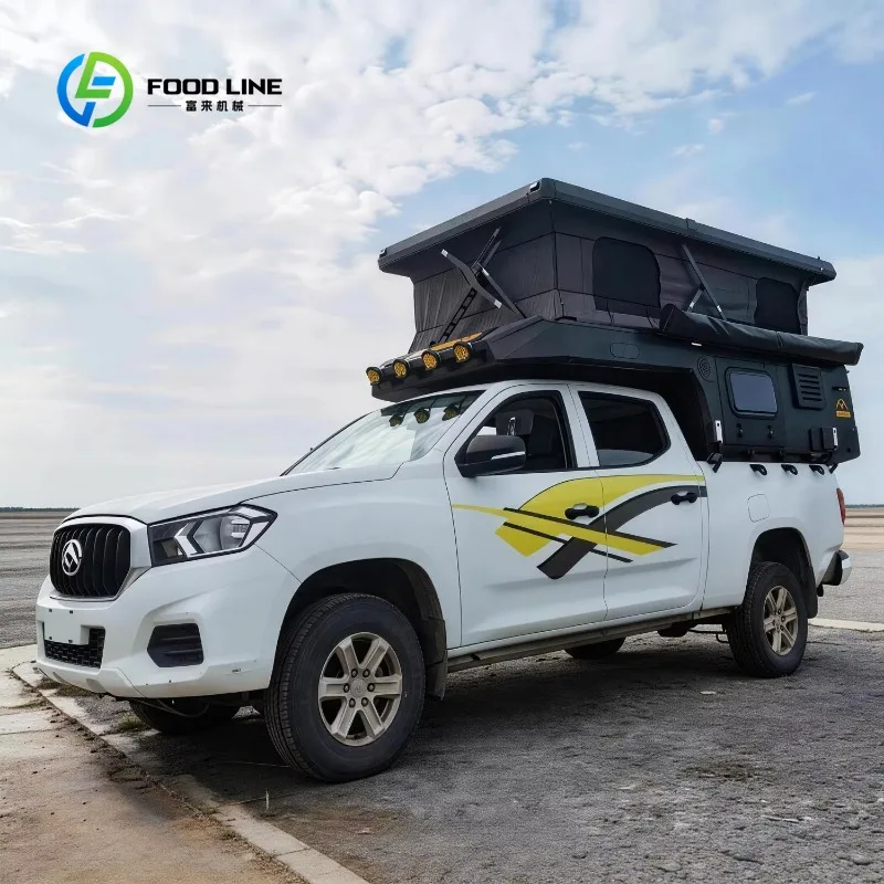 Customized Truck Bed Camper Lift Top Shell for Pickup - Hardtop Roof Top Tent Cap for Overland Camping Pickup Tent Truck Camping