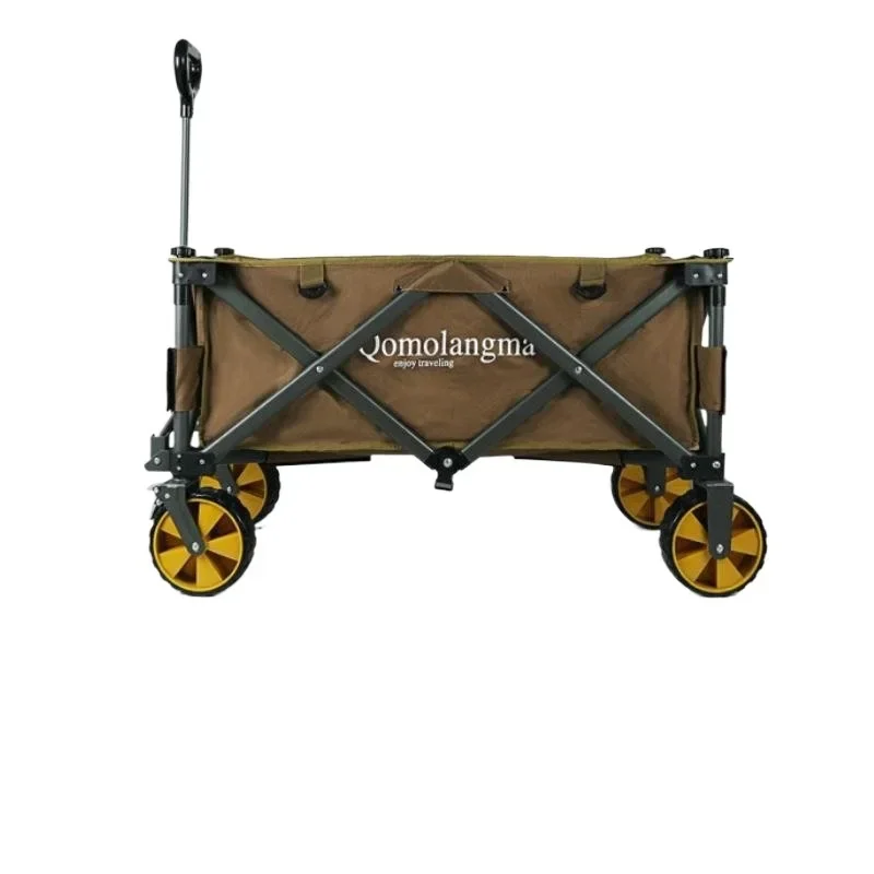 Gathering type camp car folding trailer camper car shading outdoor outing fishing portable trolley