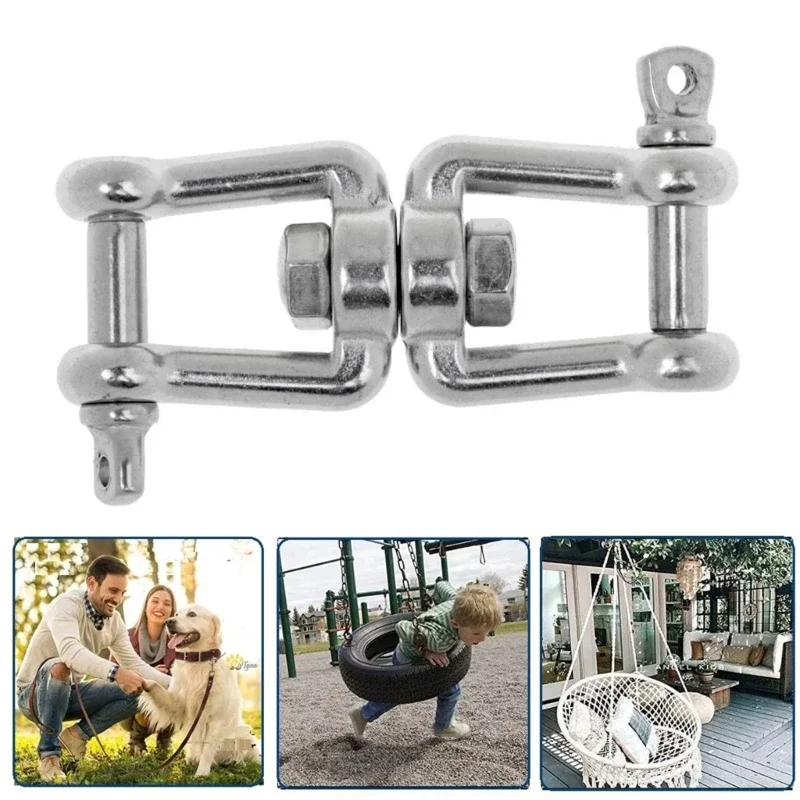 Upgrades Steel Boat Anchors Shackle Prevents Tangles in Anchors Lines 360 Degree Rotating Shackle Simple Installs